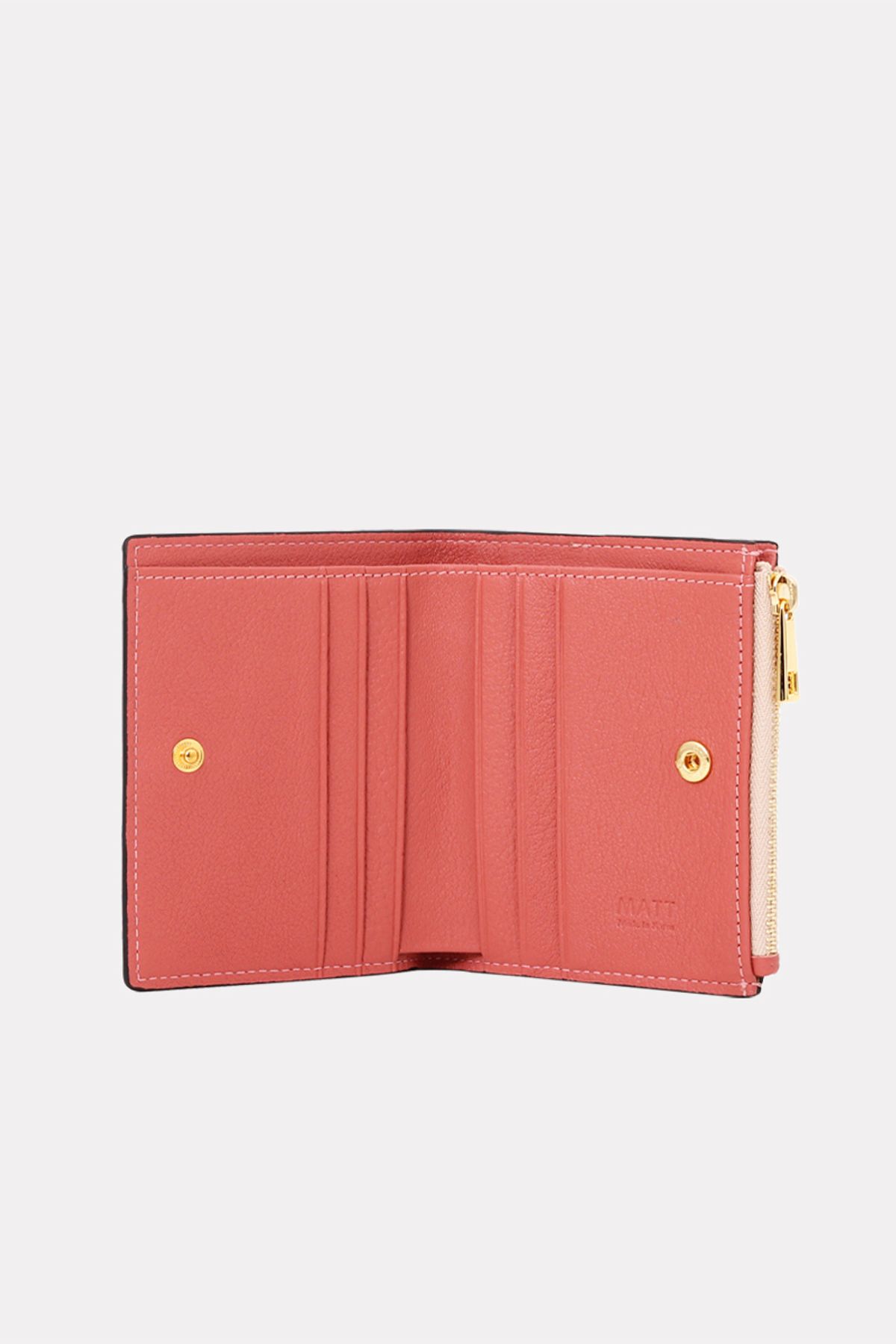 마뜨(MATT) Mini cowhide wallet - pink