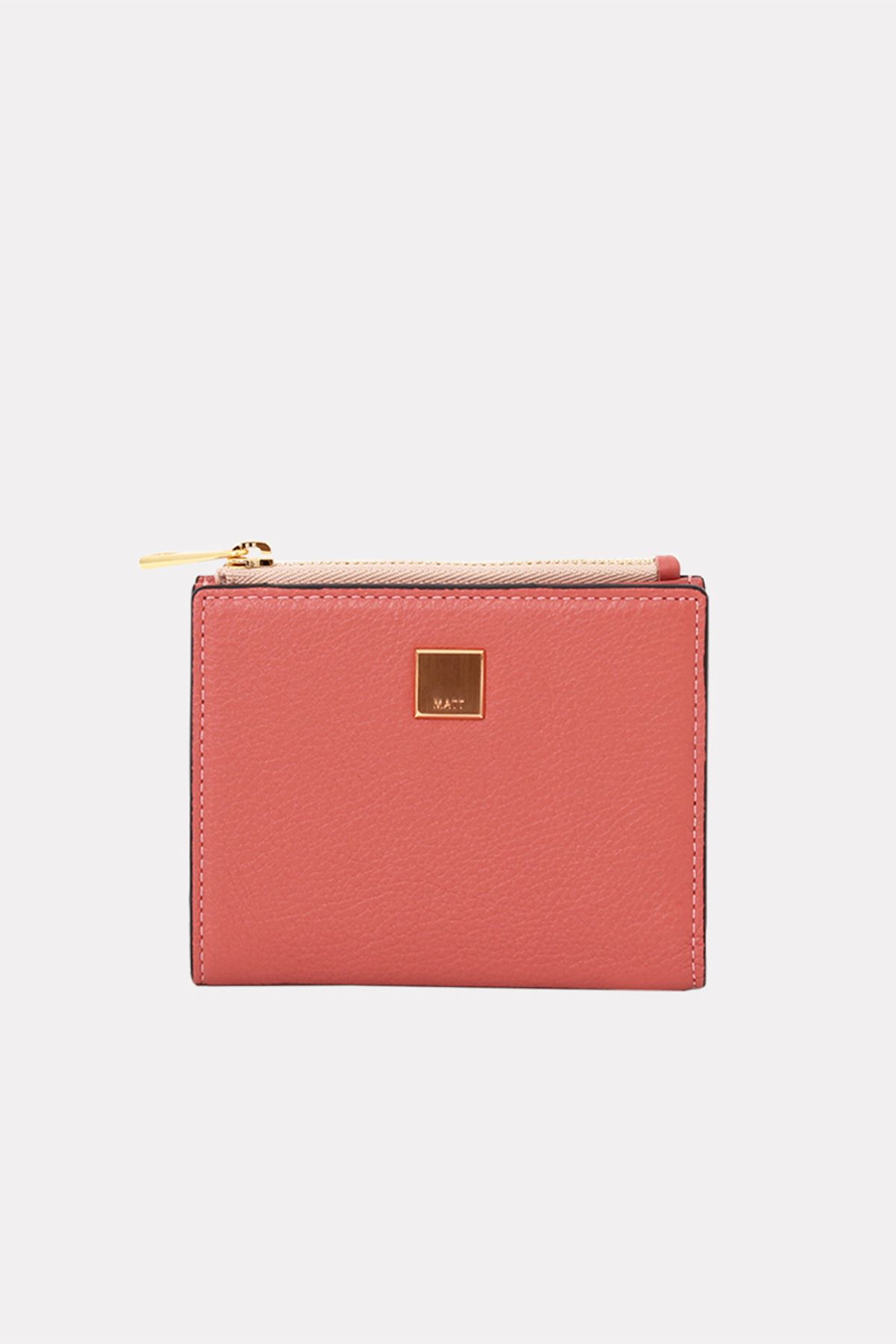 마뜨(MATT) Mini cowhide wallet - pink