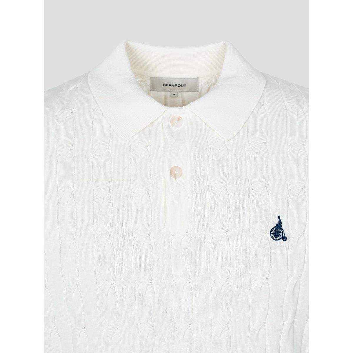 빈폴 멘(BEANPOLE MEN) [빈폴솔솔니트] 케이블 칼라넥 니트  아이보리