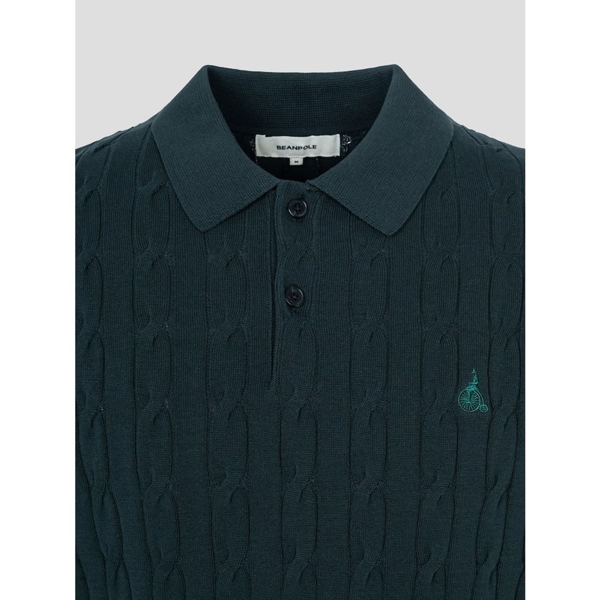 빈폴 멘(BEANPOLE MEN) [빈폴솔솔니트] 케이블 칼라넥 니트  그린 (BC5451C40M)