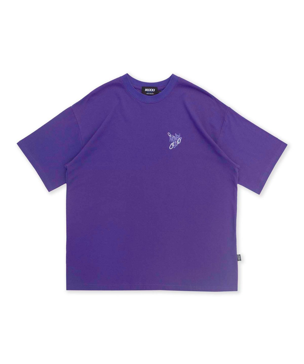 믹쓰제이(MIXXJ) MIXXJ CHAIN BIG LOGO TEE (PURPLE)