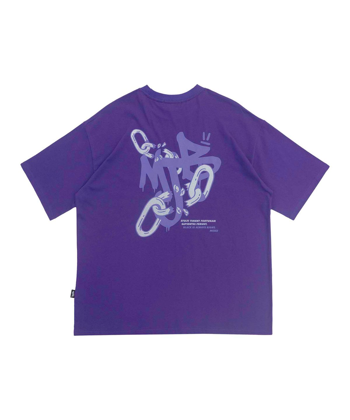 믹쓰제이(MIXXJ) MIXXJ CHAIN BIG LOGO TEE (PURPLE)