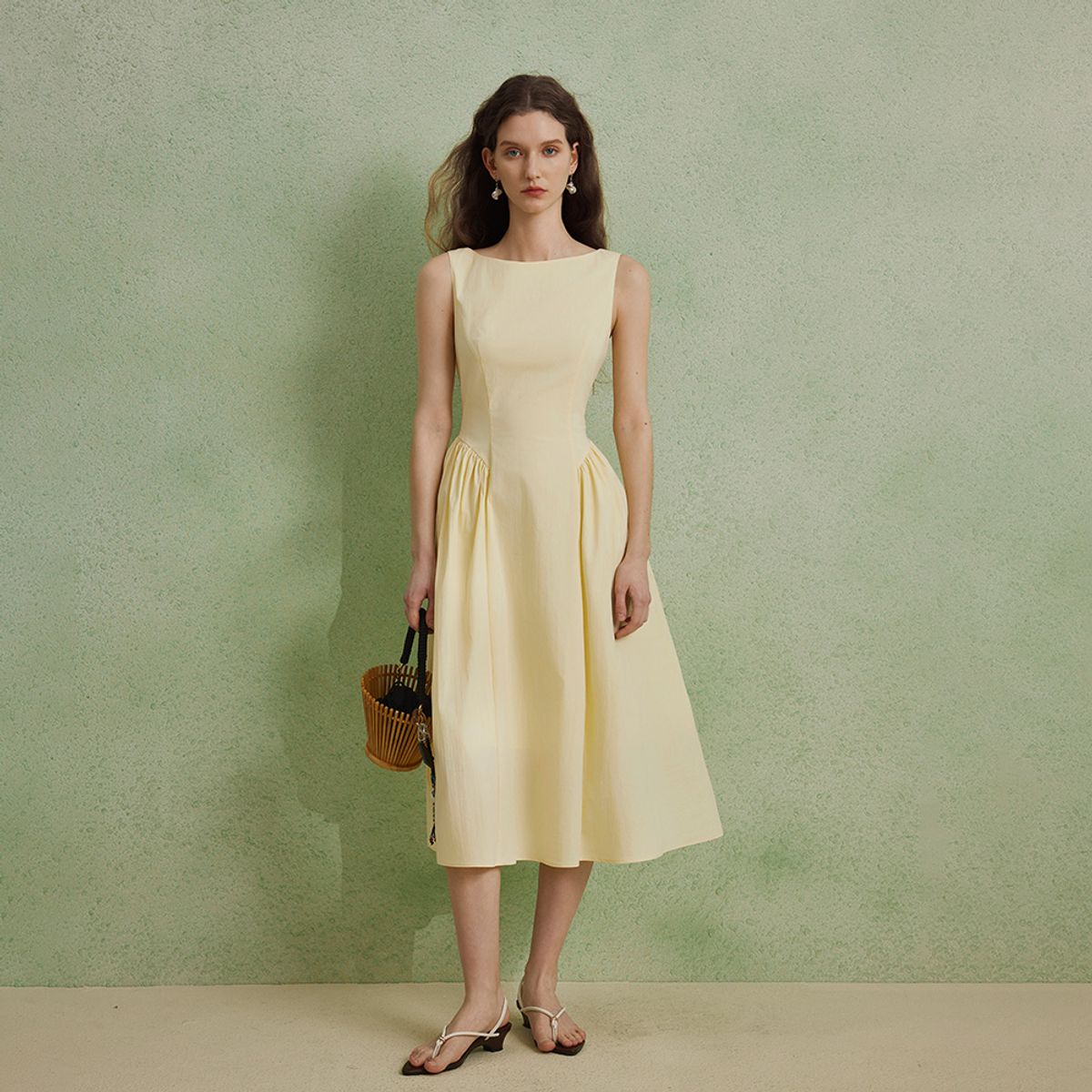 와이와이아이엠(YYIAM) YY_Waist sleeveless dress_3color
