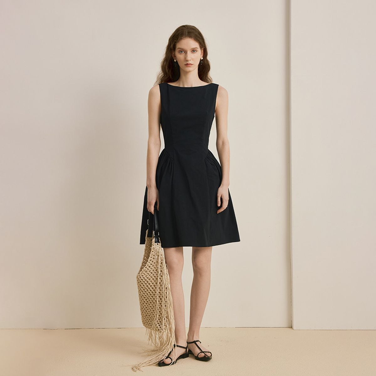 와이와이아이엠(YYIAM) YY_Umbrella waist dress_2color