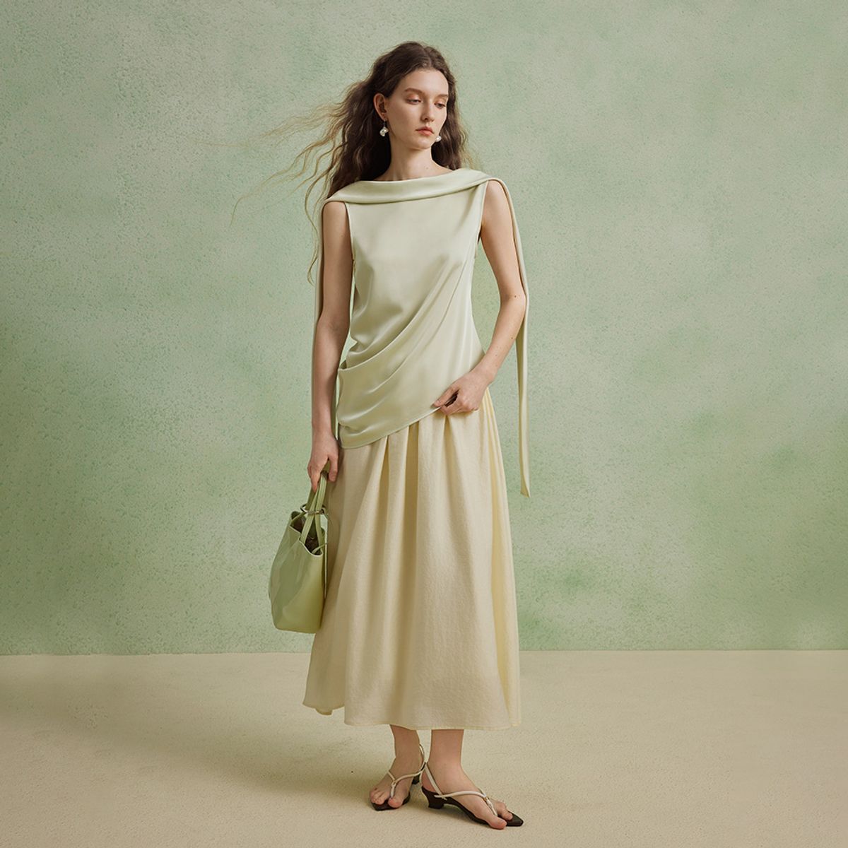 와이와이아이엠(YYIAM) YY_Super beautiful unique skirt_2color