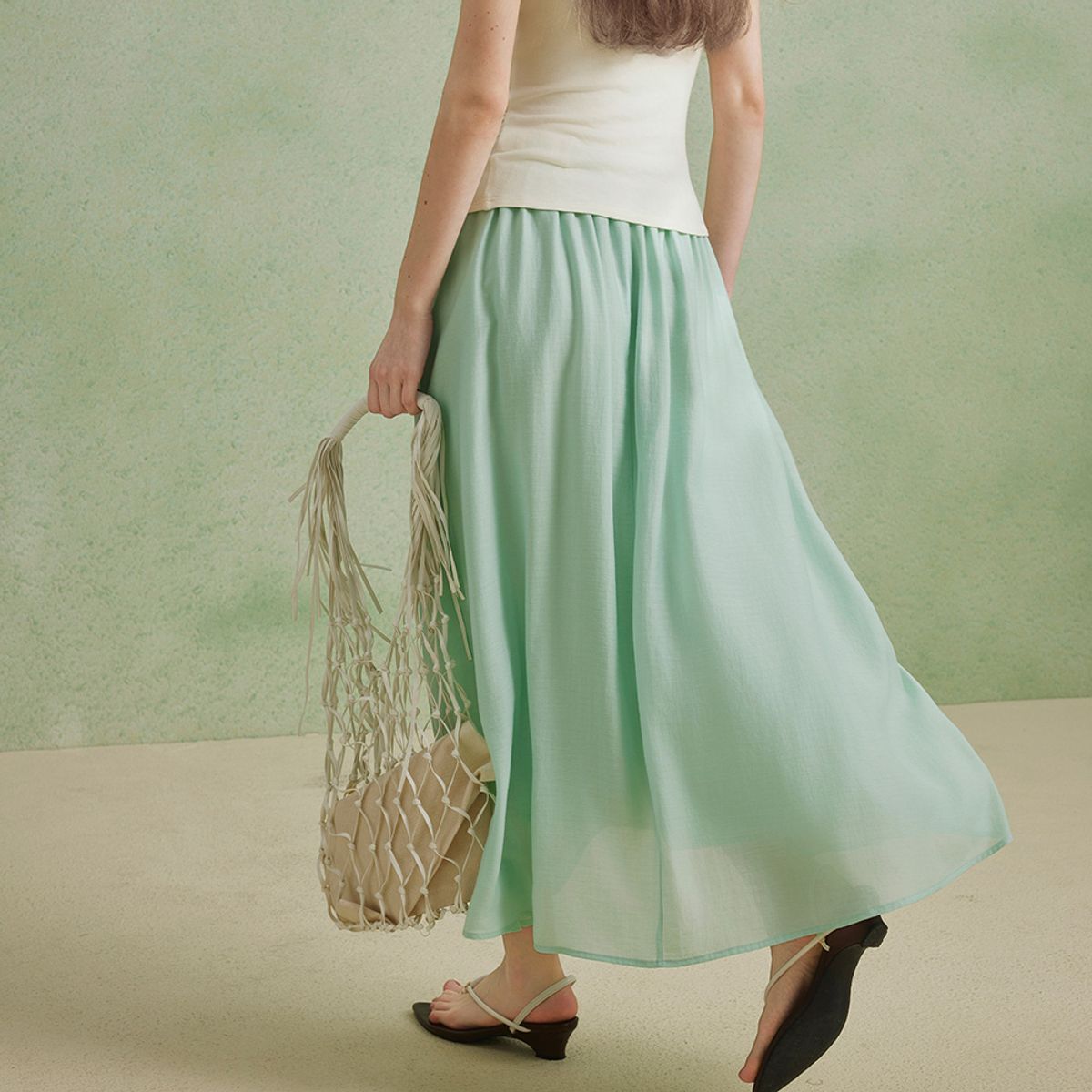 와이와이아이엠(YYIAM) YY_Super beautiful unique skirt_2color