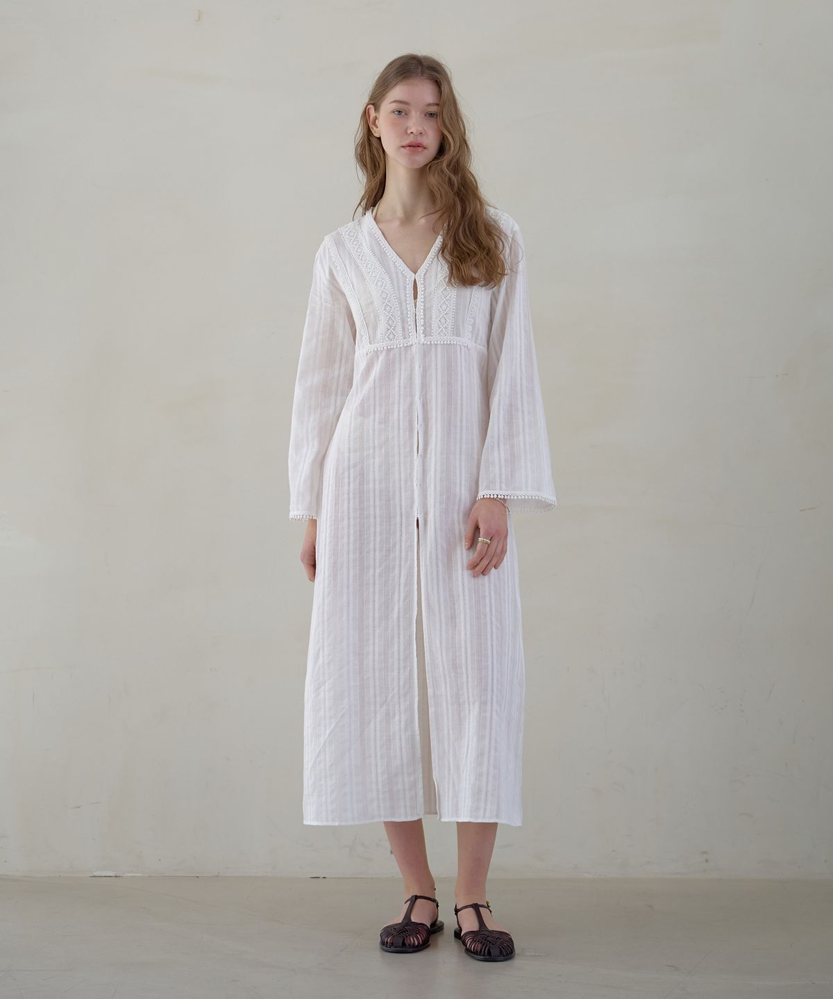 아템포(ATEMPO) KAFTAN ROBE ONEPIECE_ivory