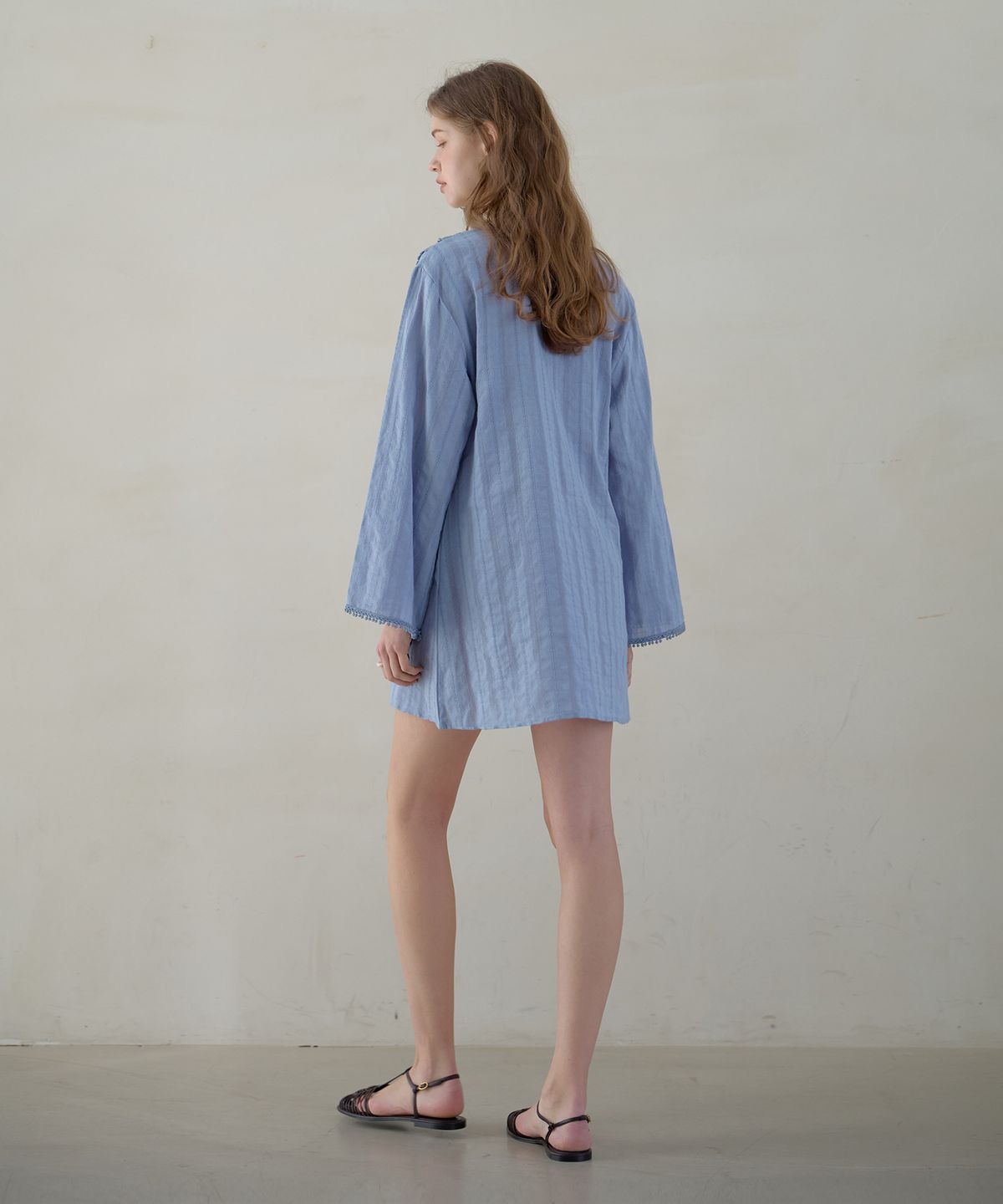 아템포(ATEMPO) KAFTAN MINI ONEPIECE_soft blue