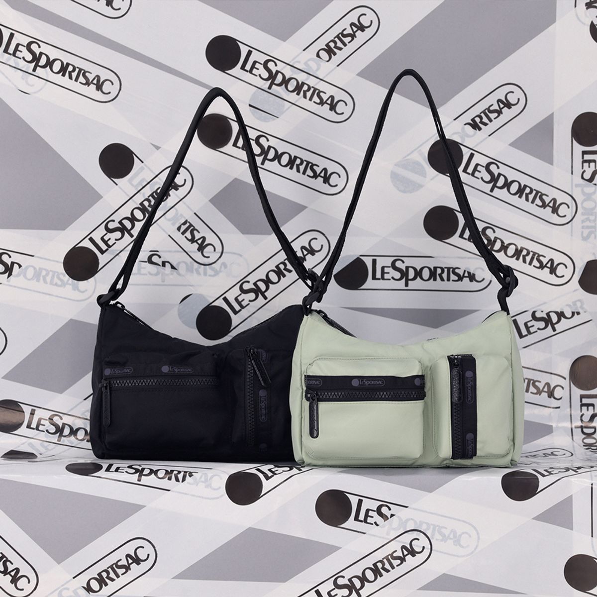 레스포색(LESPORTSAC) 그린 카고 스몰 숄더백 [1025.LB43]