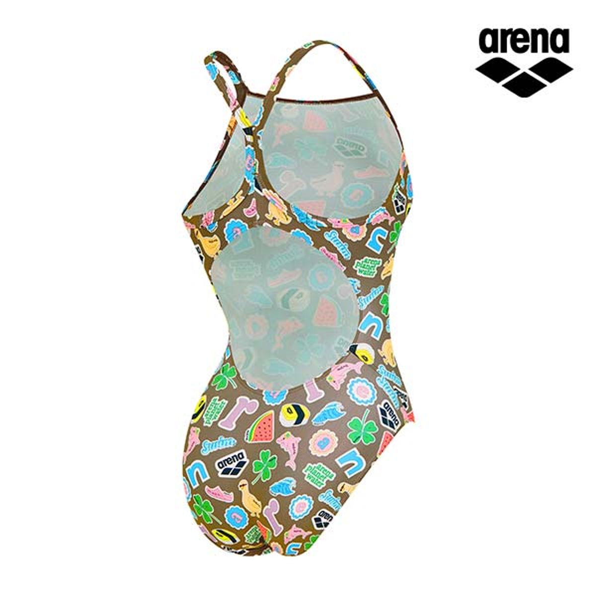 아레나(ARENA) 스티커북 원피스 드롭백 A5BL1LO02BRW