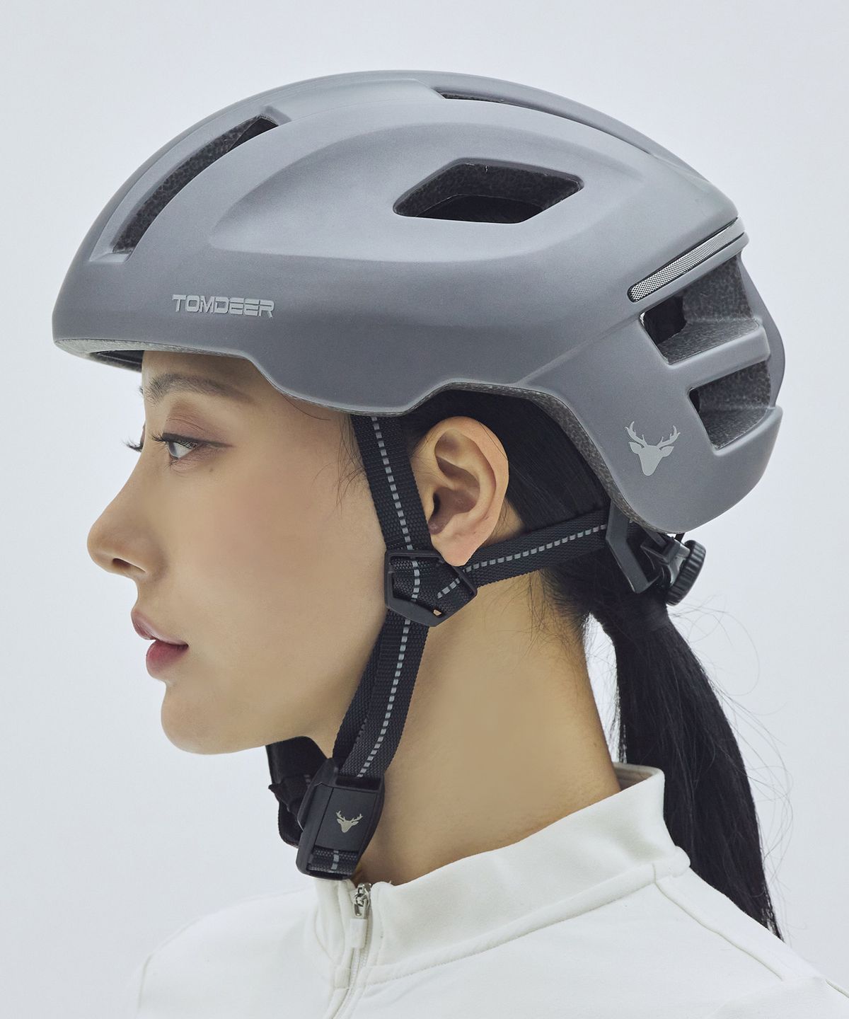 톰디어(TOMDEER) 소두핏 LED 후미등 킥보드 전기 자전거 헬멧
