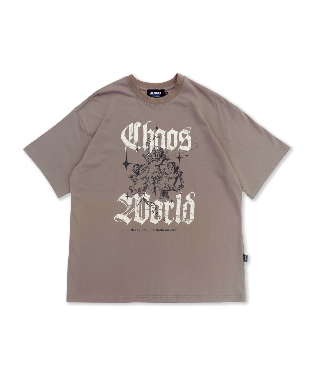 믹쓰제이(MIXXJ) MIXXJ CHAOS ANGEL TEE (BROWN)