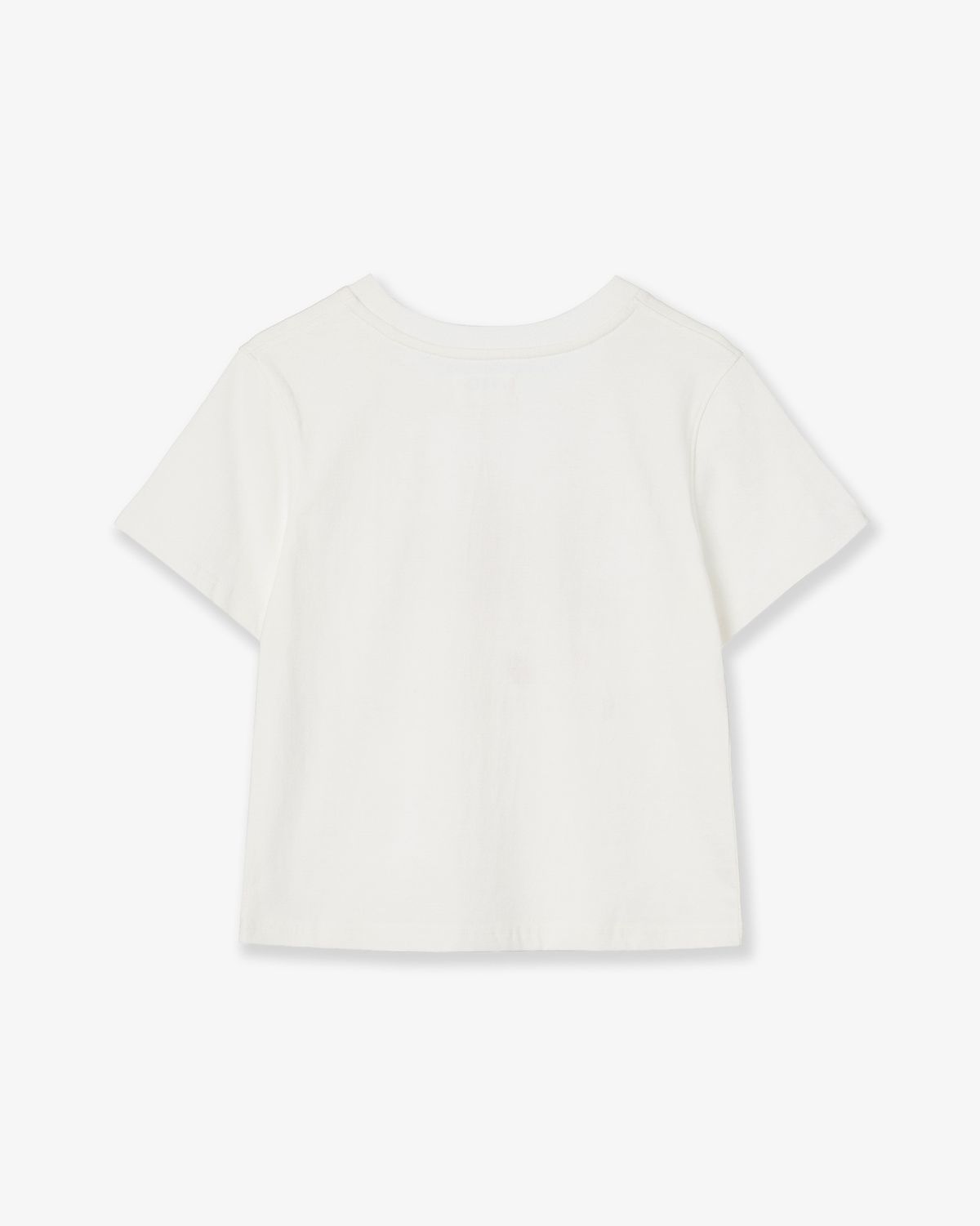 에이이에이이(AEAE) WEB LOGO CROP T-SHIRTS [WHITE/BLUE]