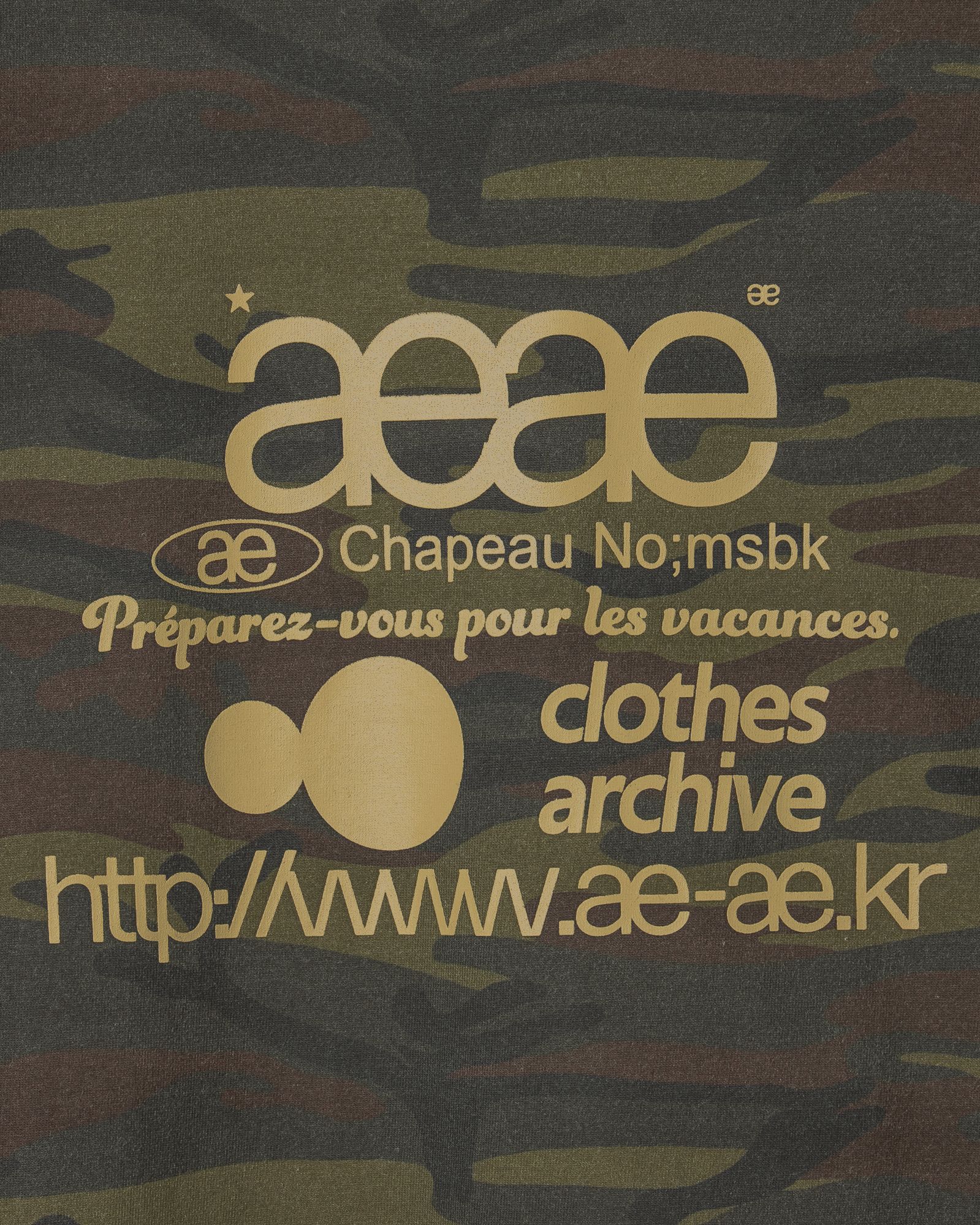 MUSINSA | AEAE WEB LOGO CROP T-SHIRTS [CAMO]