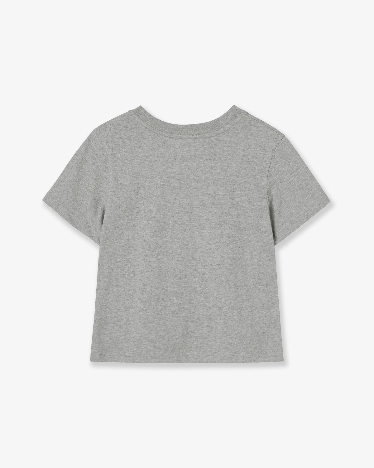 에이이에이이(AEAE) WEB LOGO CROP T-SHIRTS [MELANGE GREY/CAMO]