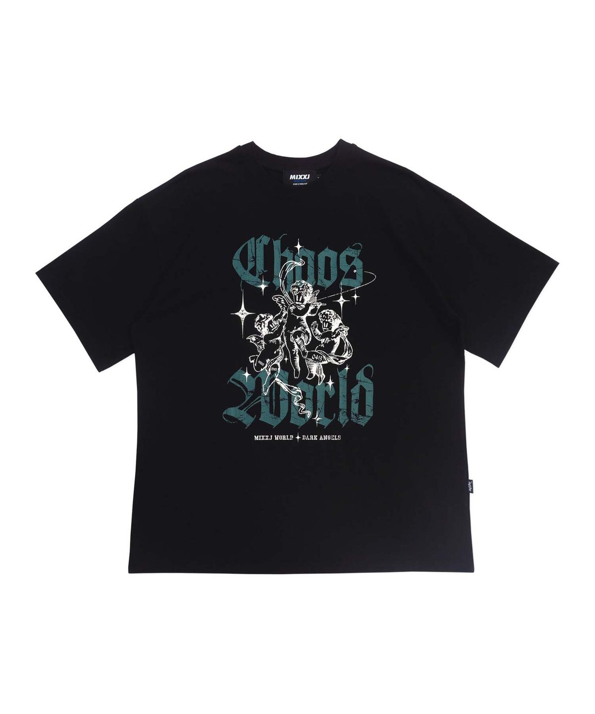 믹쓰제이(MIXXJ) MIXXJ CHAOS ANGEL TEE (BLACK)
