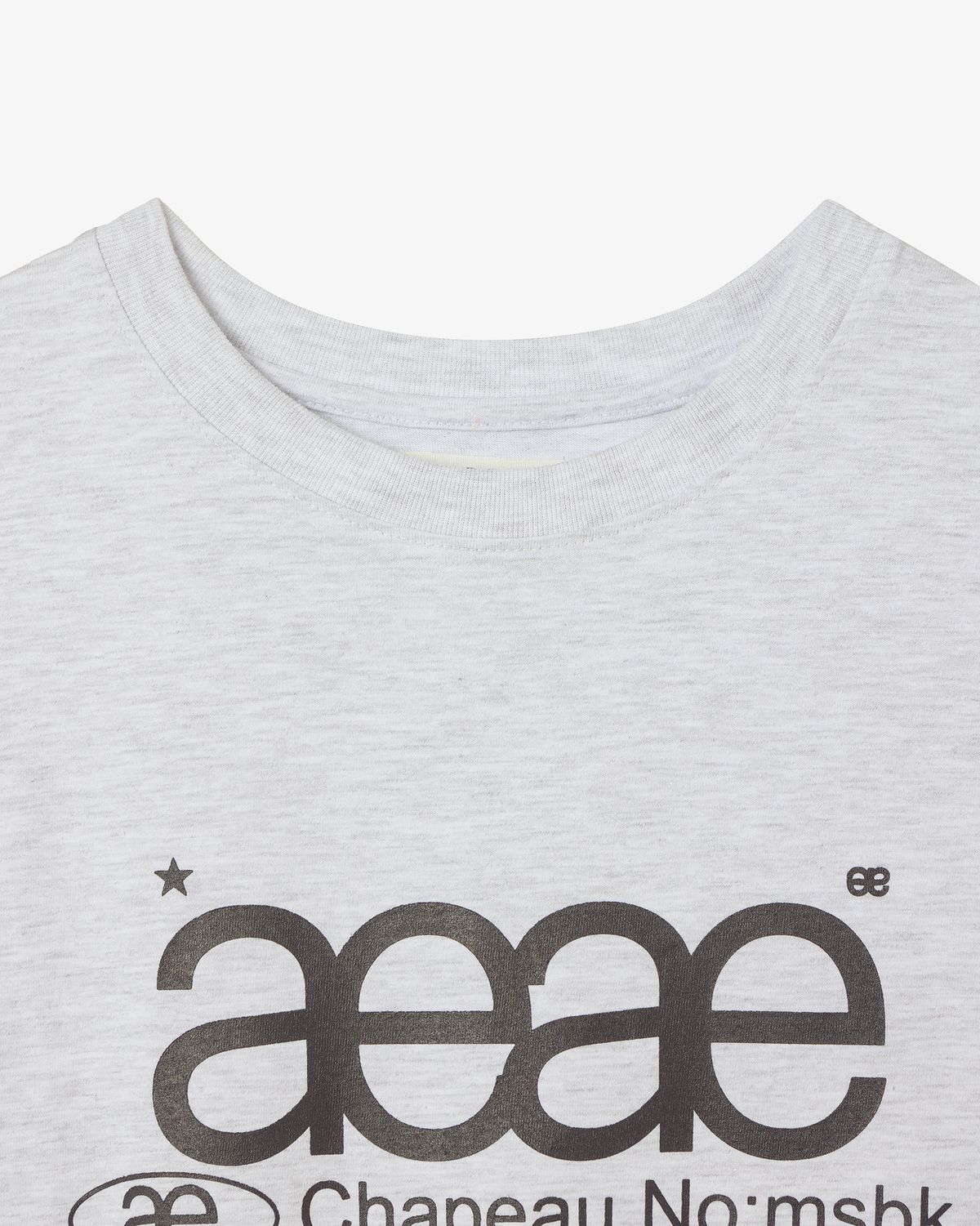 에이이에이이(AEAE) WEB LOGO T-SHIRTS [LIGHT GREY]