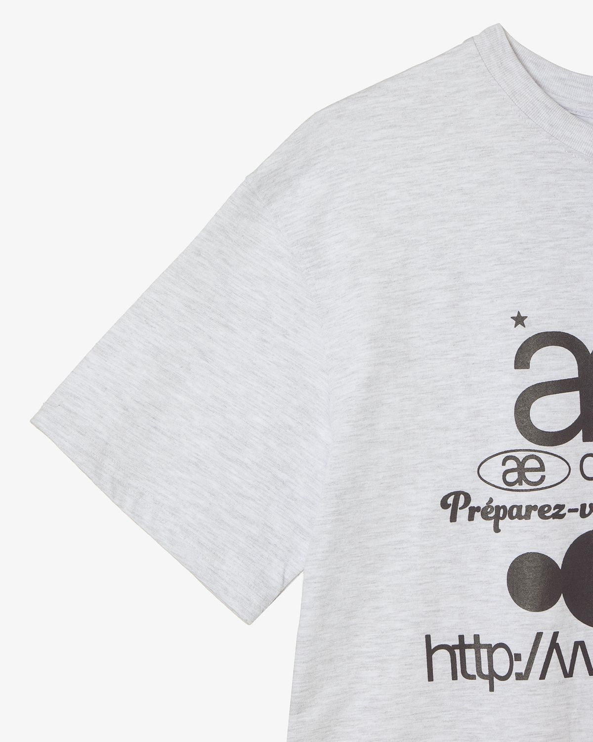 에이이에이이(AEAE) WEB LOGO T-SHIRTS [LIGHT GREY]