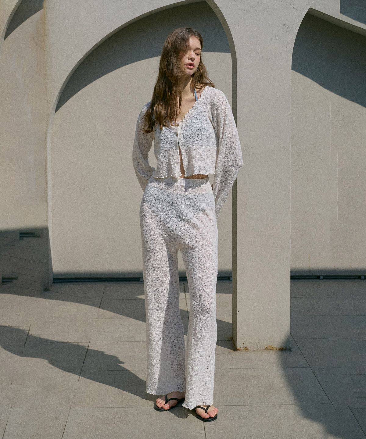 아템포(ATEMPO) LACE COVER UP SET_ivory
