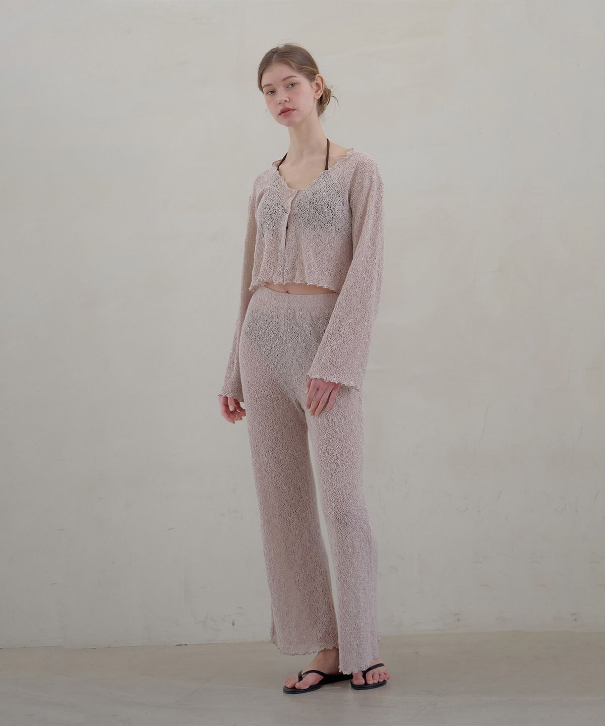 아템포(ATEMPO) LACE COVER UP SET_beige