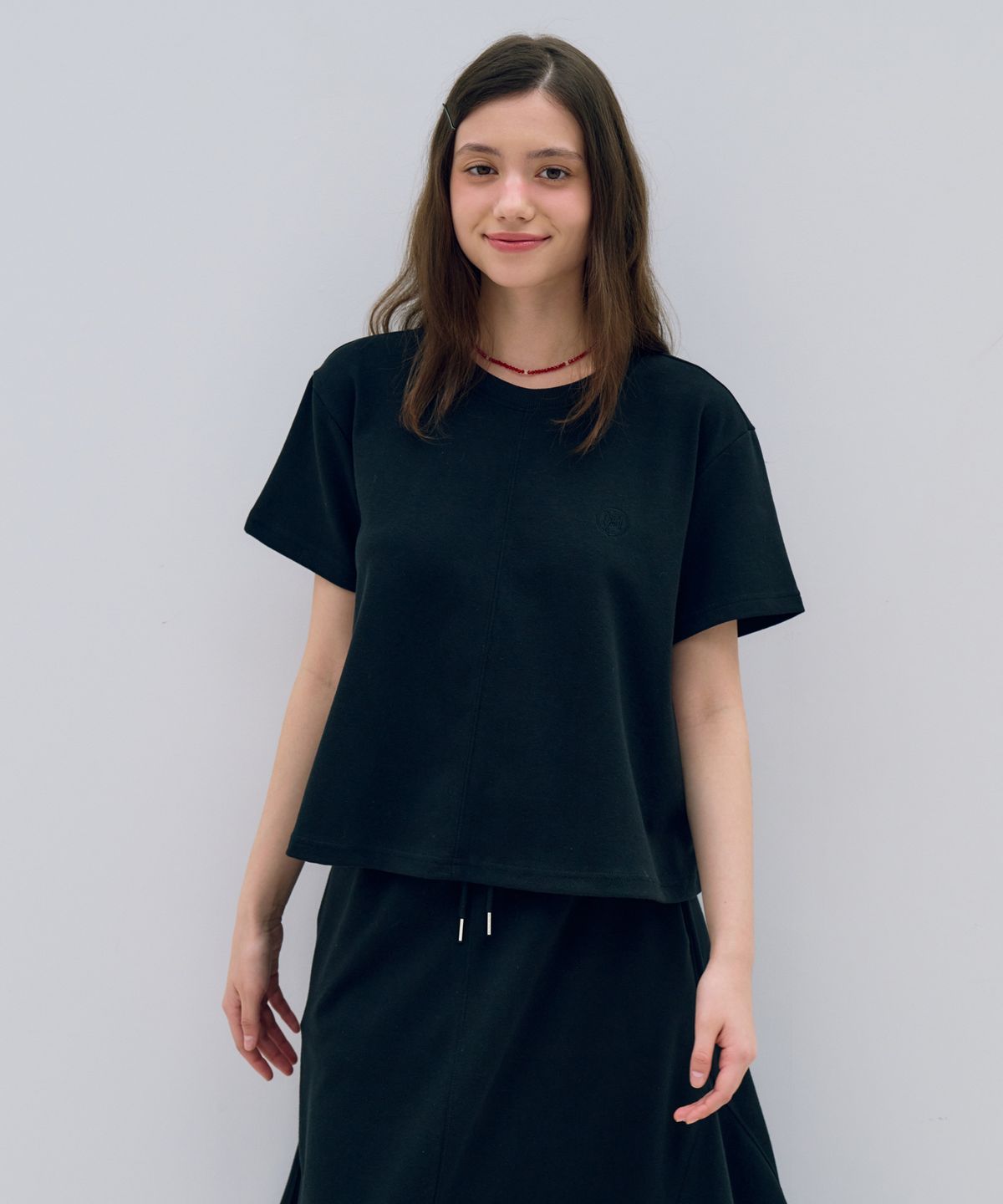 메타퍼(METAPHER) MET 데일리 모던 티셔츠 모던 블랙