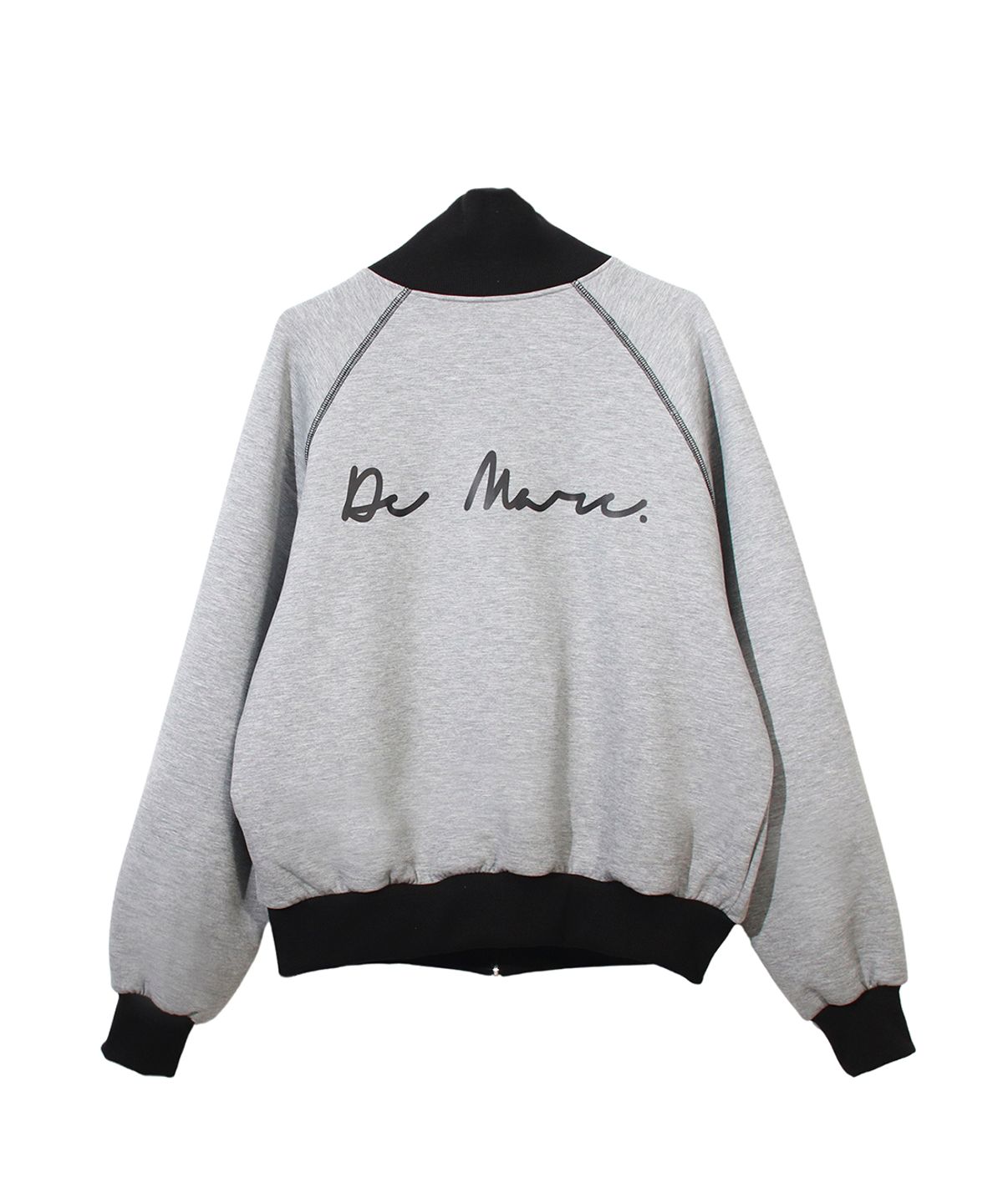 드마크(DEMARC) COLOR STITCH NEOPRENE LOGO BLOUSON JUMPER GREY