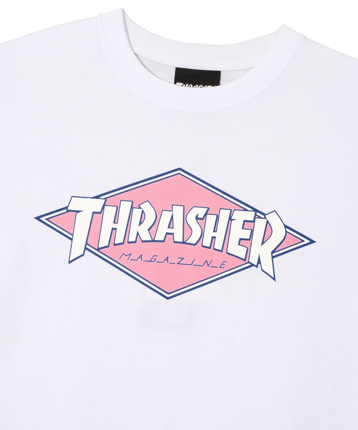 트레셔(THRASHER) (W) 다이아 그래픽 반팔티셔츠 화이트