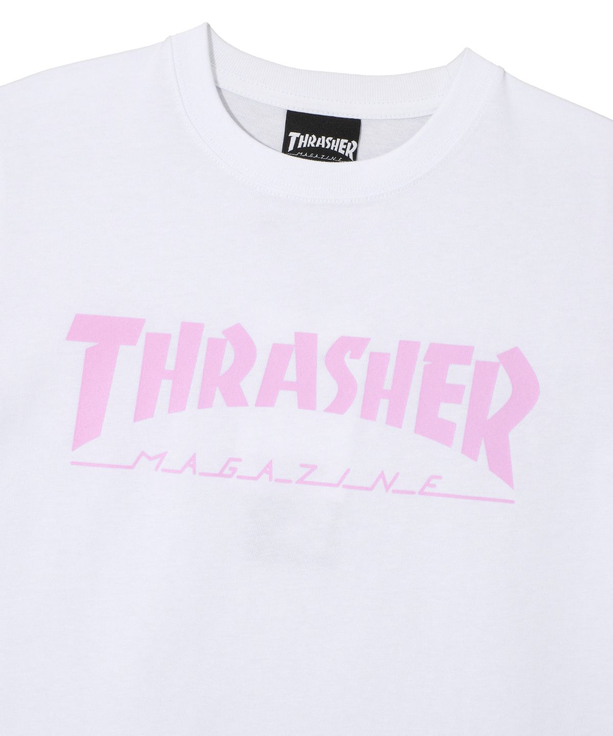 트레셔(THRASHER) (W) 메거진 반팔티셔츠 화이트