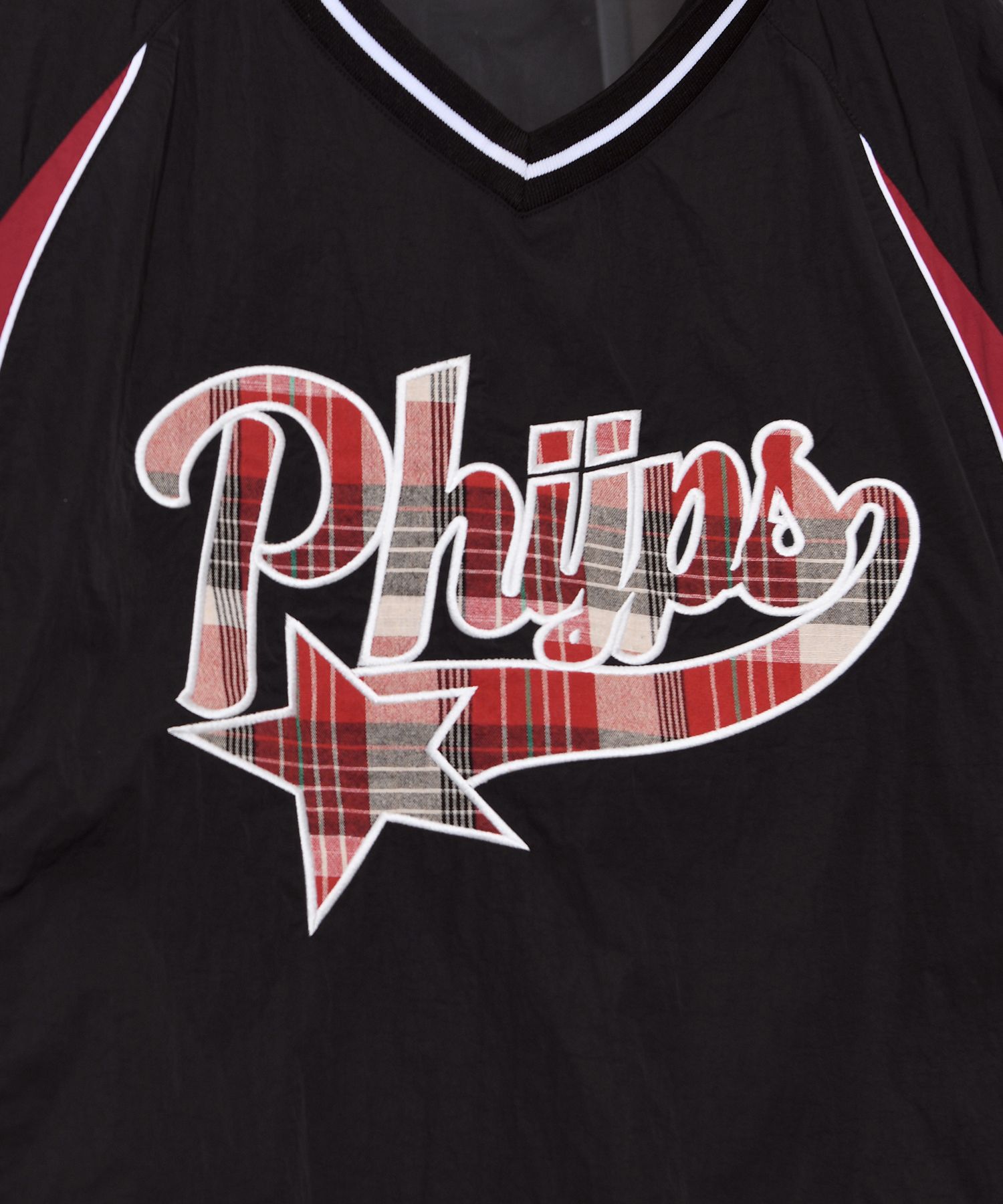 MUSINSA公式 | PHYPS Check Startail String Short Sleeve T