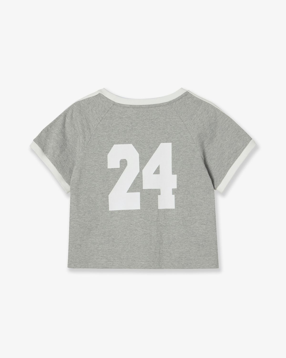 에이이에이이(AEAE) ATHLETE STRIPE HALF T-SHIRTS [MELANGE GREY]