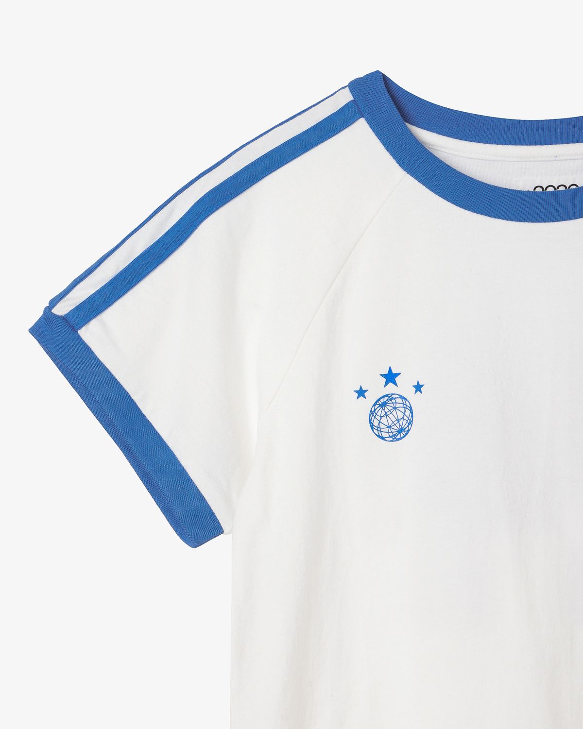 에이이에이이(AEAE) ATHLETE STRIPE HALF T-SHIRTS [WHITE]