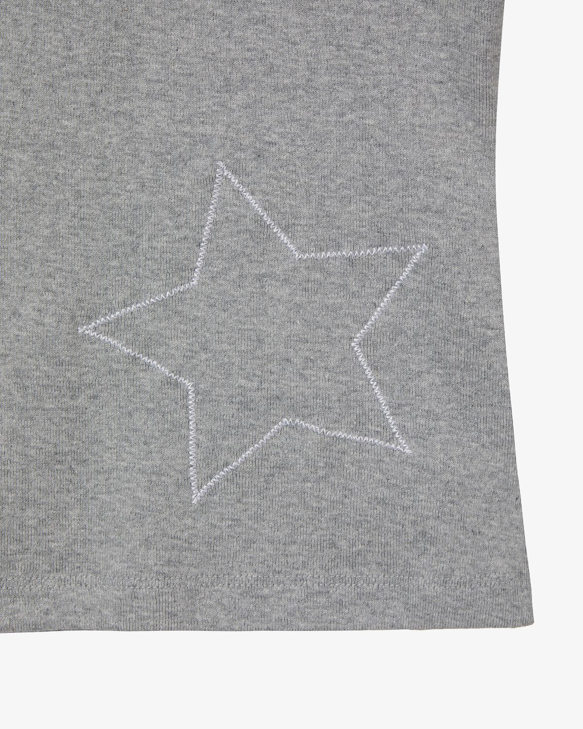 에이이에이이(AEAE) CHECK STAR TEE [MELANGE GREY]