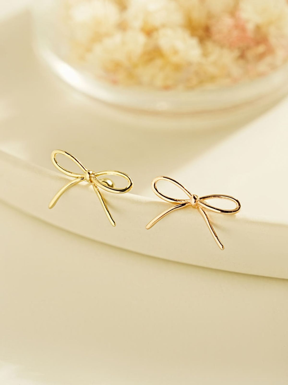 미니멀피어싱(MINIMALPIERCING) 14K 버드 리본 피어싱 귀걸이