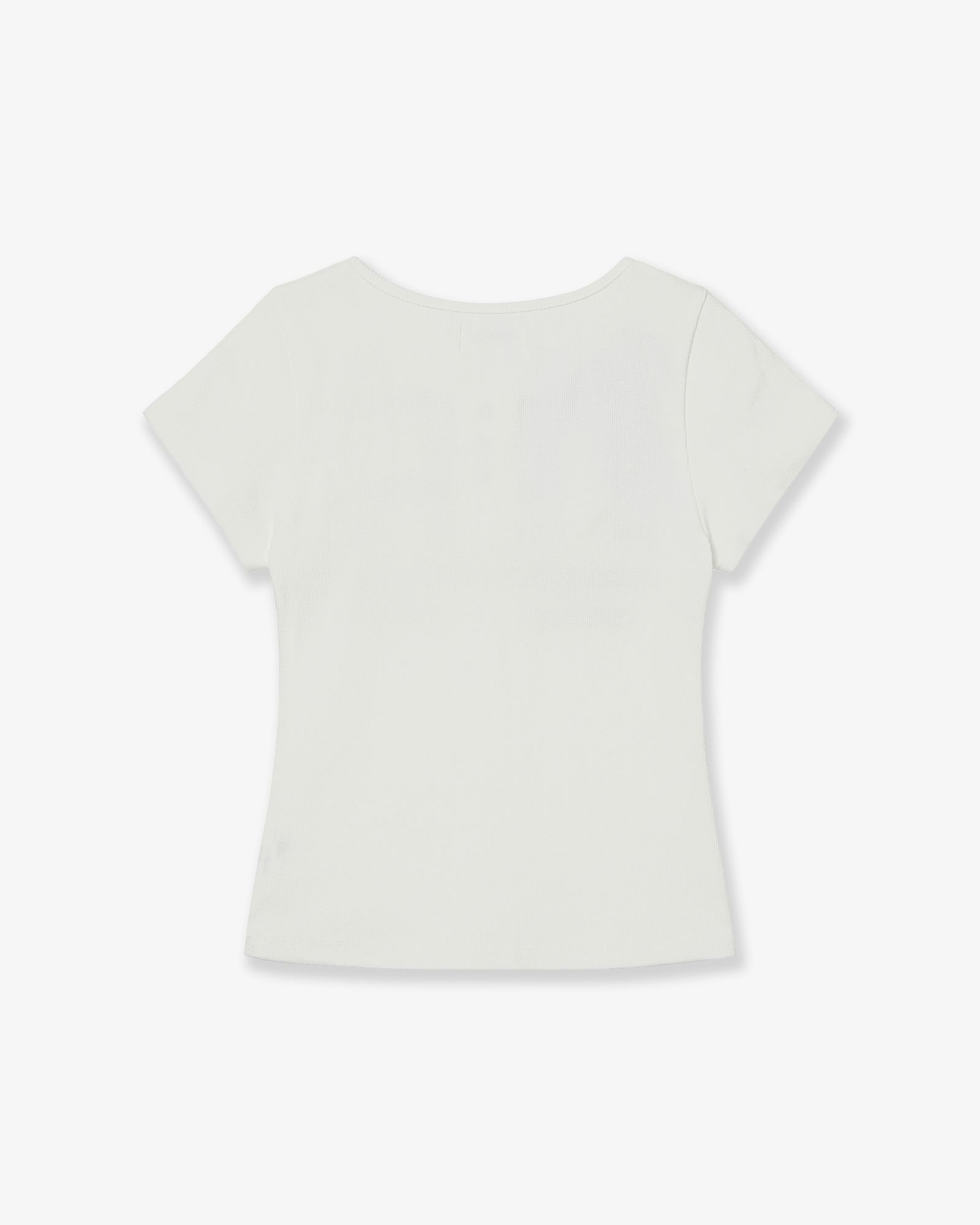 MUSINSA公式 | AEAE USA BANNER HENLY NECK TEE [WHITE]