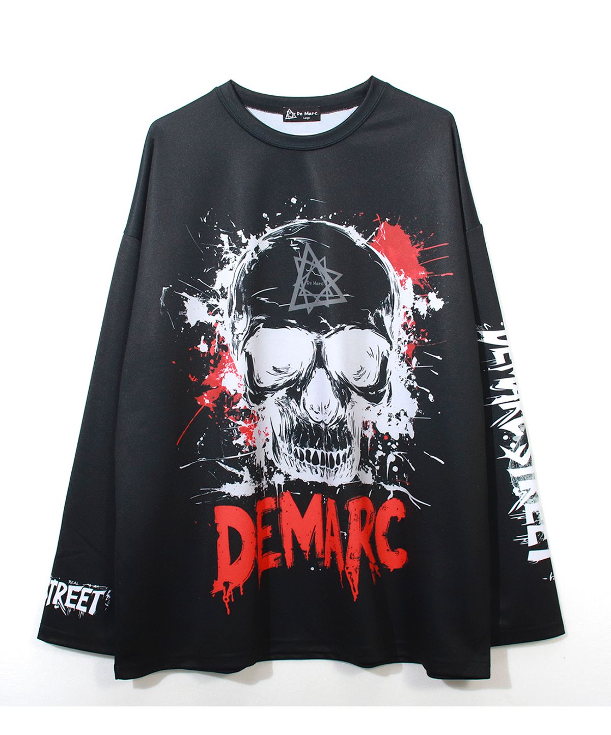 드마크(DEMARC) PUNK SKULL GRAPHIC OVERSIZE T-SHIRT
