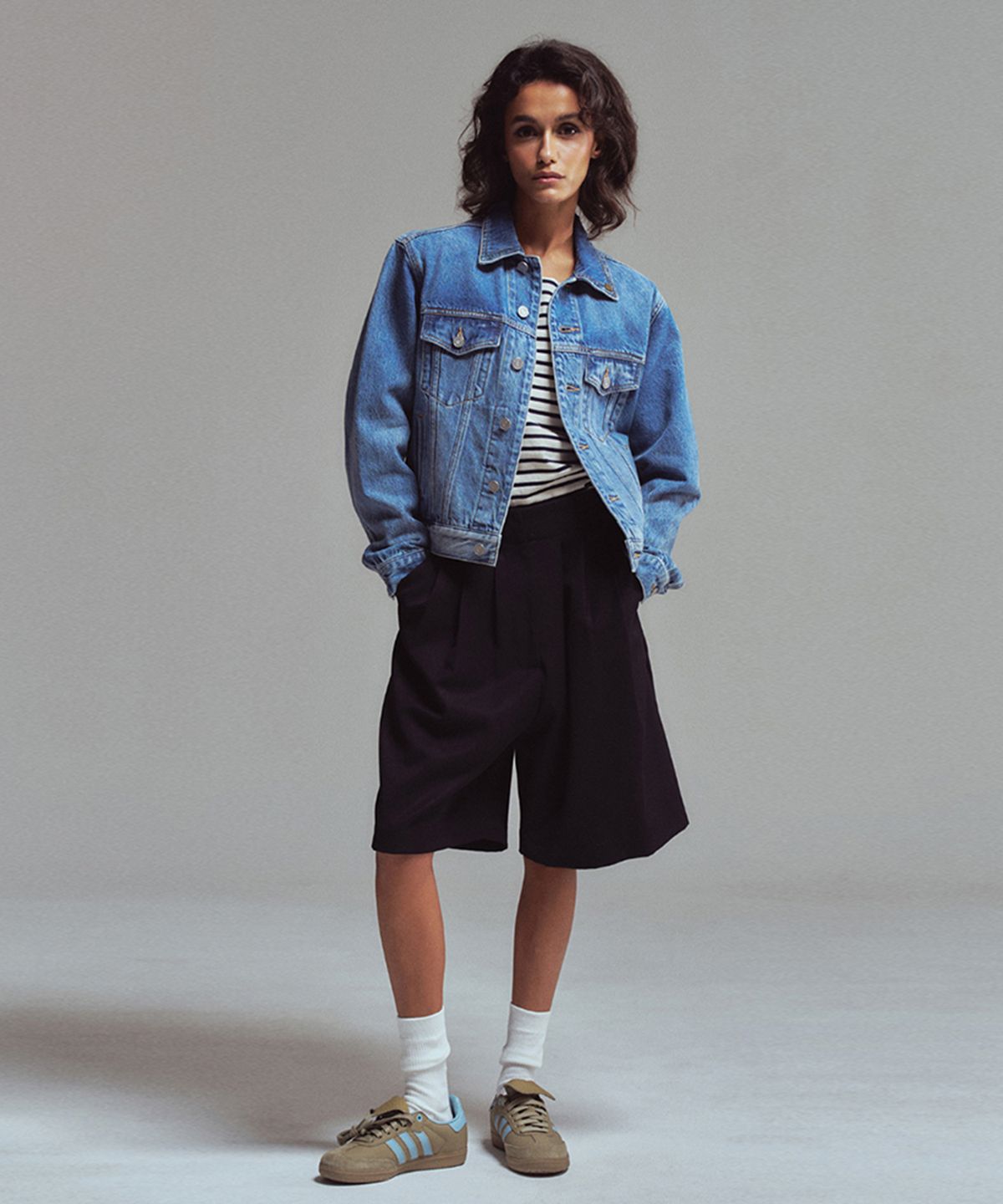 에르에르(ERER) Truecker jacket Sky blue