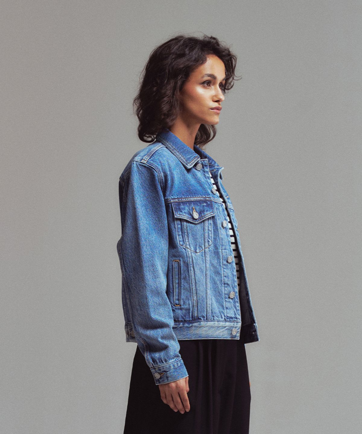 에르에르(ERER) Truecker jacket Sky blue