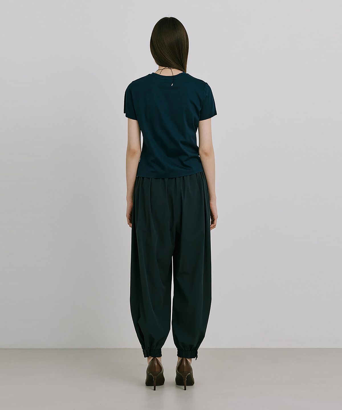 분더캄머(WNDERKAMMER) Shirred Moon Jar Pants_Navy(주름달항아리 팬츠_네이비)