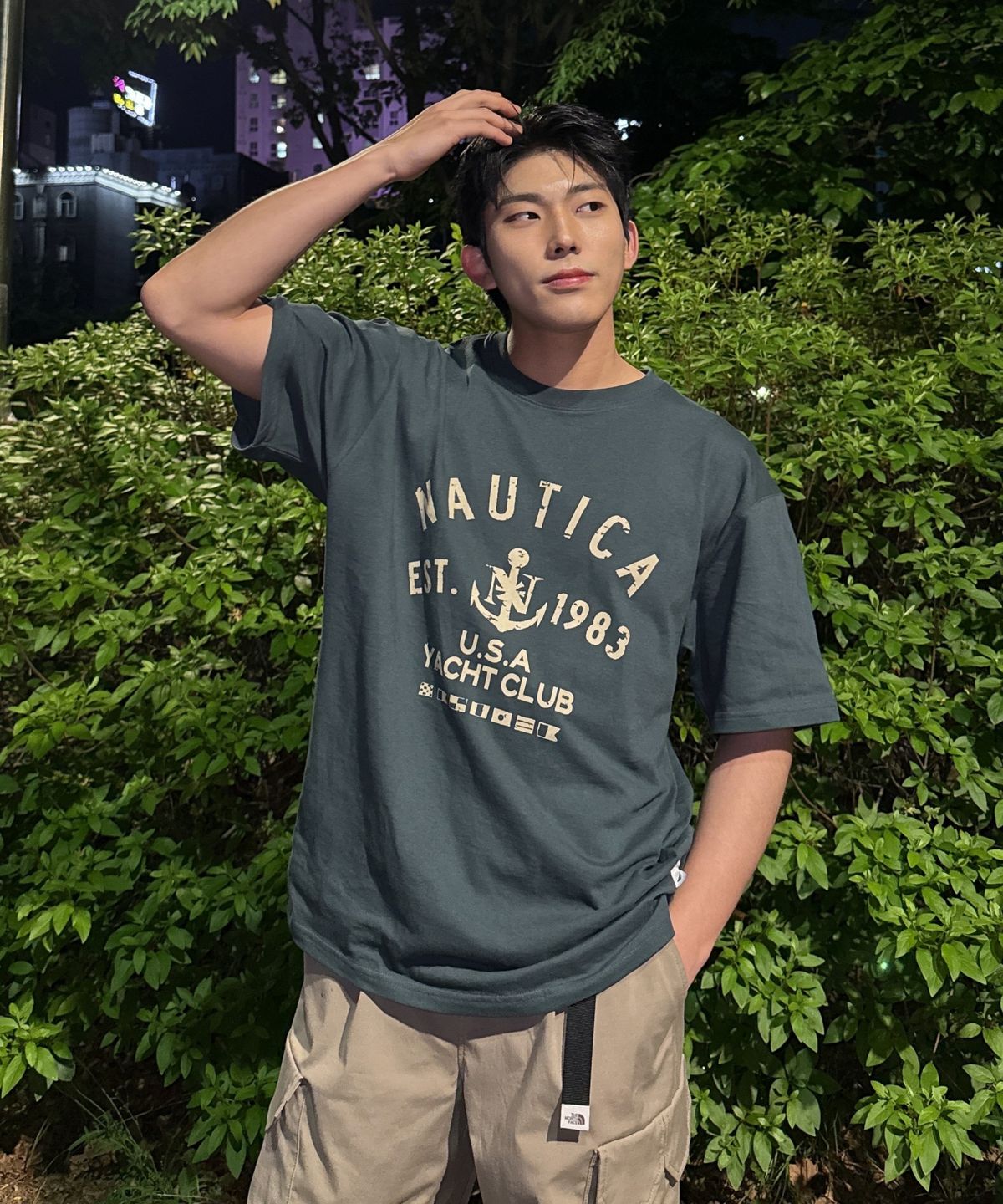 노티카(NAUTICA) 덱 앵커 티셔츠