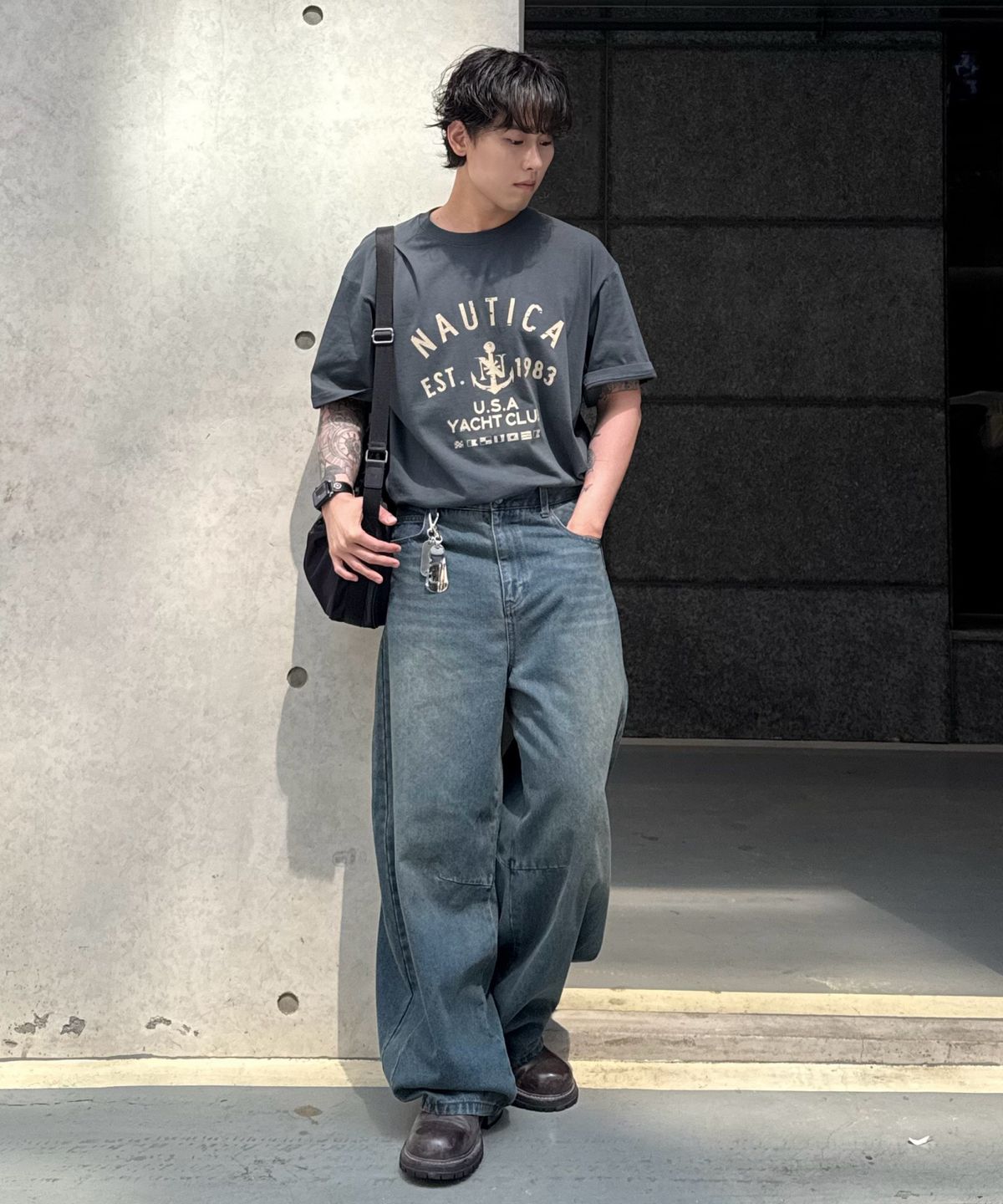 노티카(NAUTICA) 덱 앵커 티셔츠