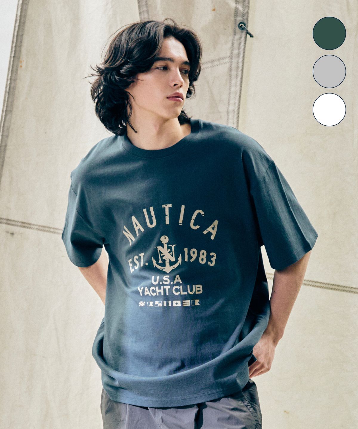 노티카(NAUTICA) 덱 앵커 티셔츠