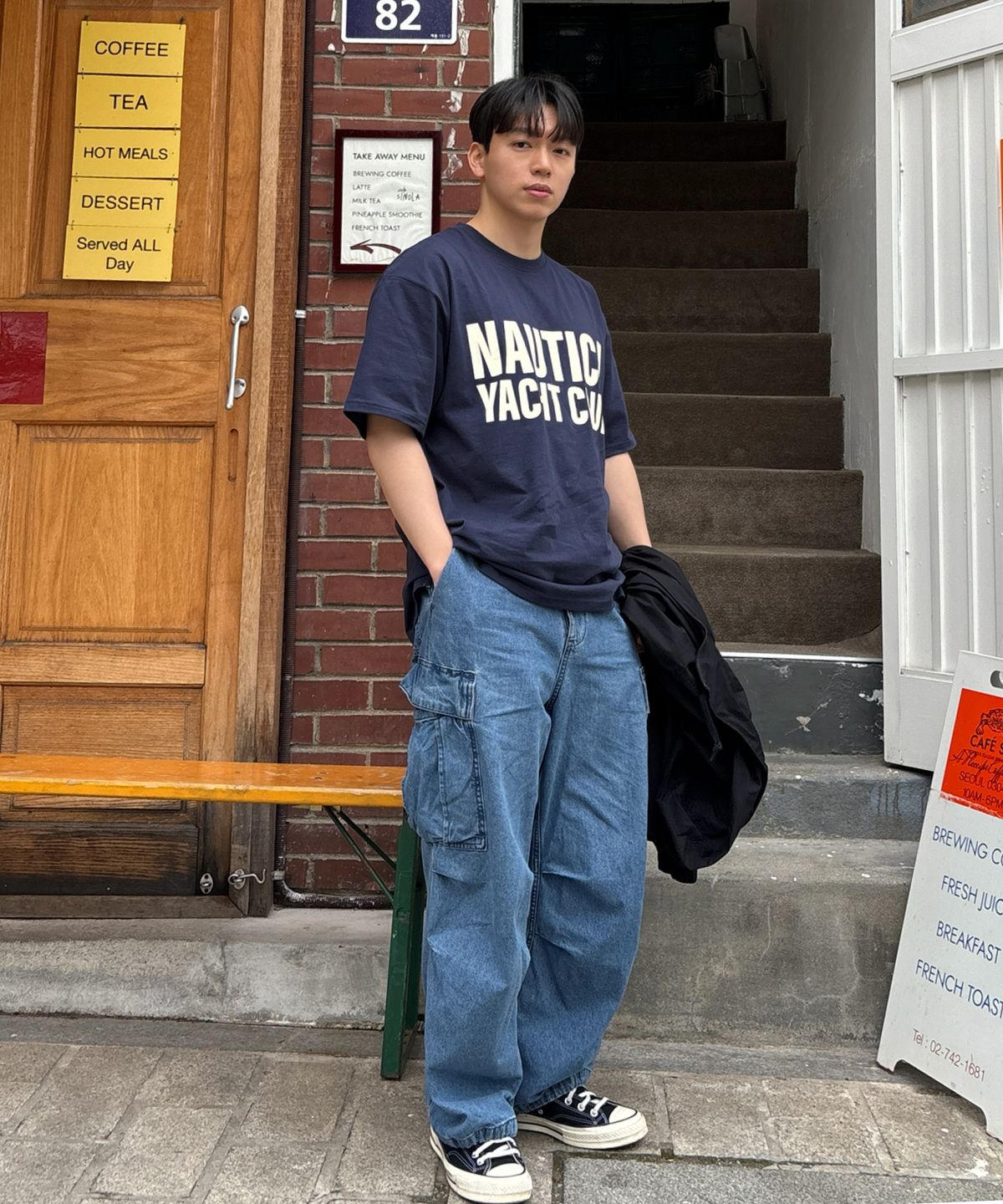 노티카(NAUTICA) 요트클럽 스펠아웃 티셔츠