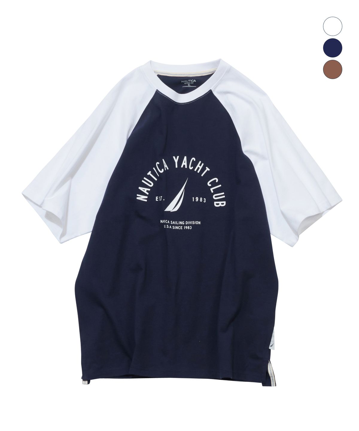 노티카(NAUTICA) 요트클럽 래글런 티셔츠