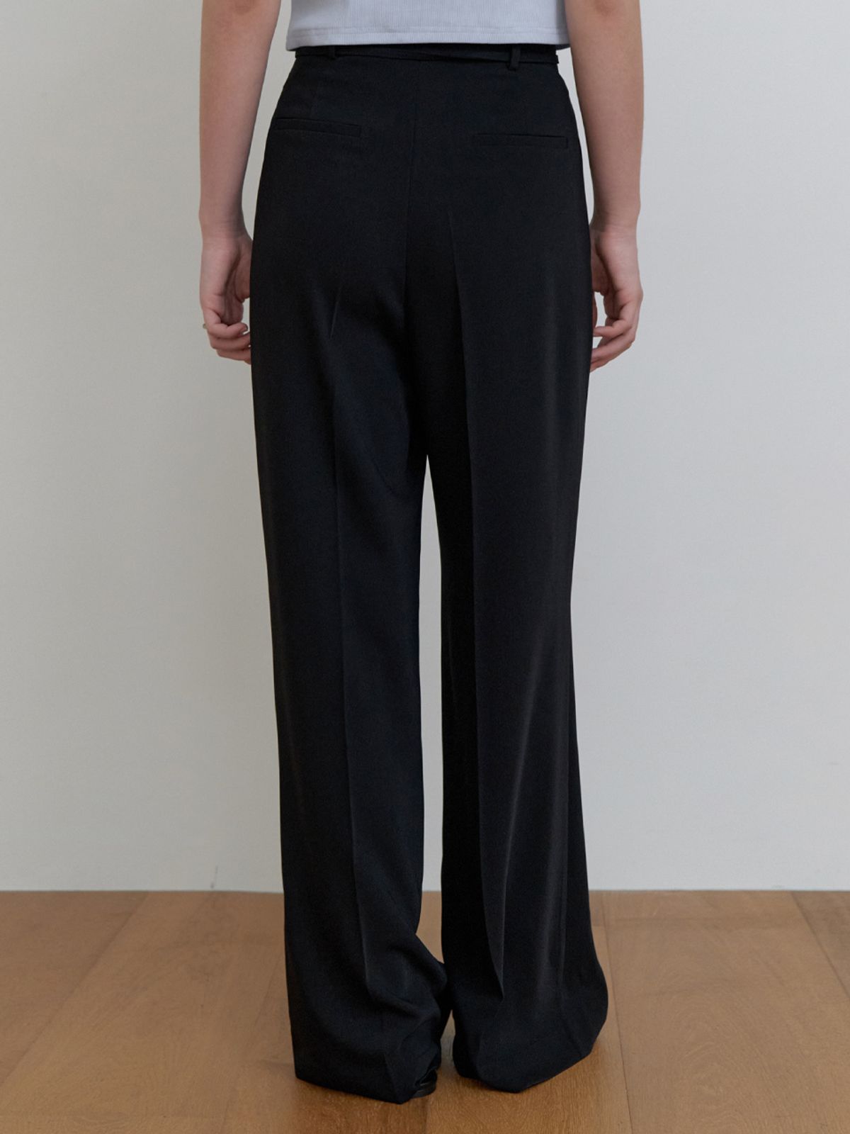 리엘(RE L) Watt belt slacks (black)