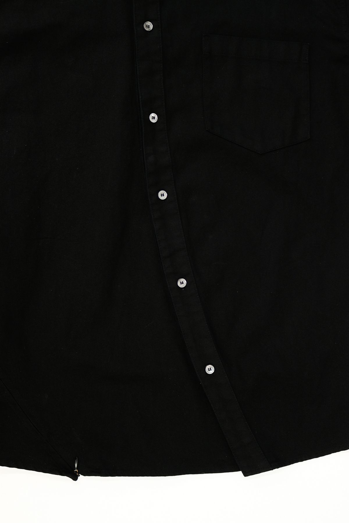 애니타임로릭(ANYTIME LOREAK) MARIGOLD WASHED SHIRT - BLACK