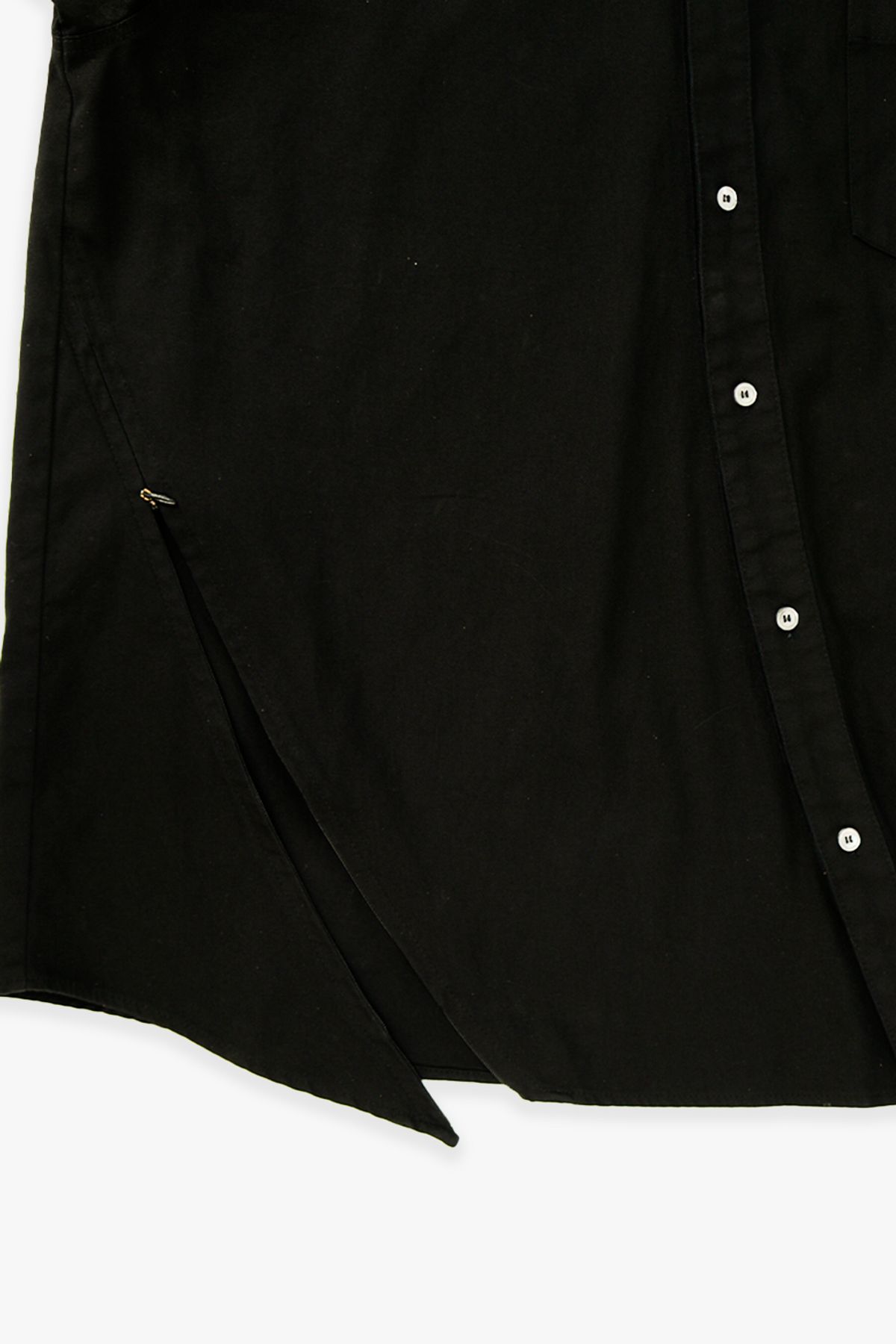 애니타임로릭(ANYTIME LOREAK) MARIGOLD WASHED SHIRT - BLACK