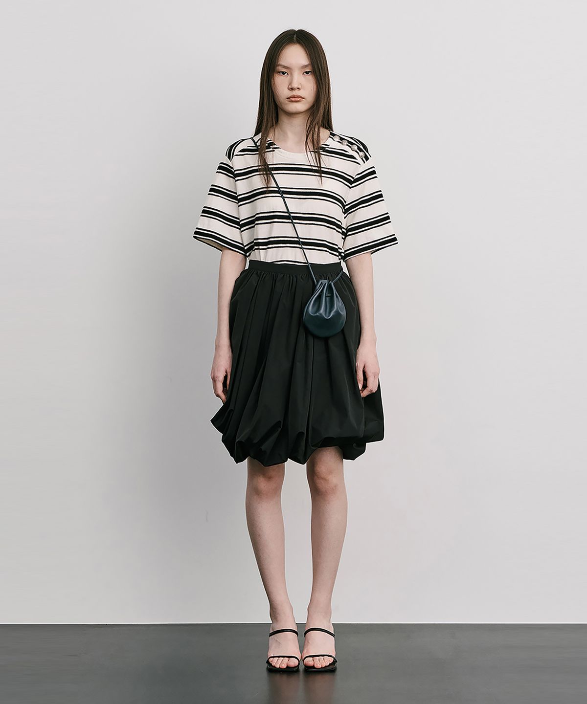 분더캄머(WNDERKAMMER) Moon Jar - Shaped Skirt_White(달항아리  모양 스커트_화이트)