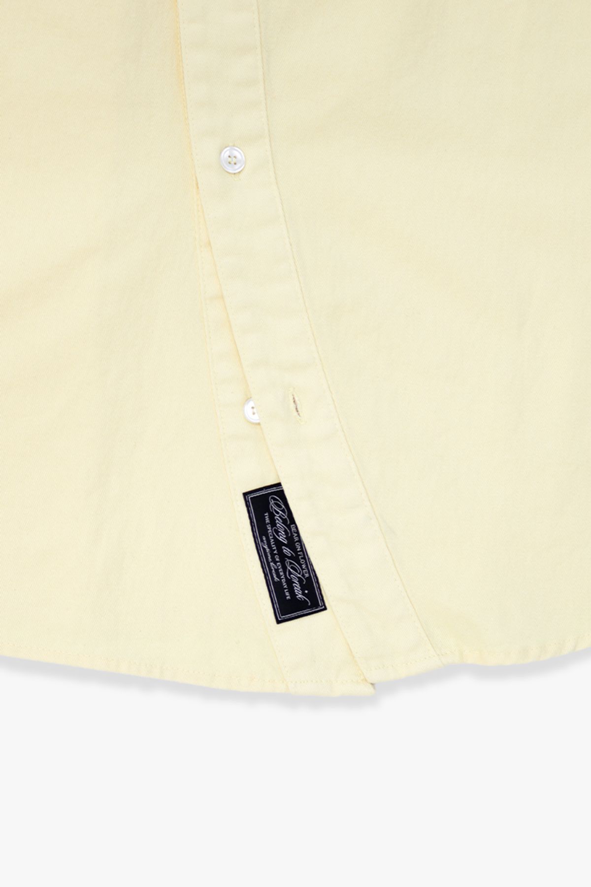 애니타임로릭(ANYTIME LOREAK) MARIGOLD WASHED SHIRT - LEMON