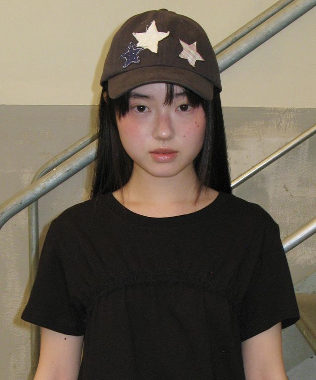 RONRON☆大人気キャップ♪STAR PATCH MIXED APPLIQUE BALL CAP MUSINSA | RONRON STAR PATCH MIXED APPLIQUE BALL CAP CHARCOAL