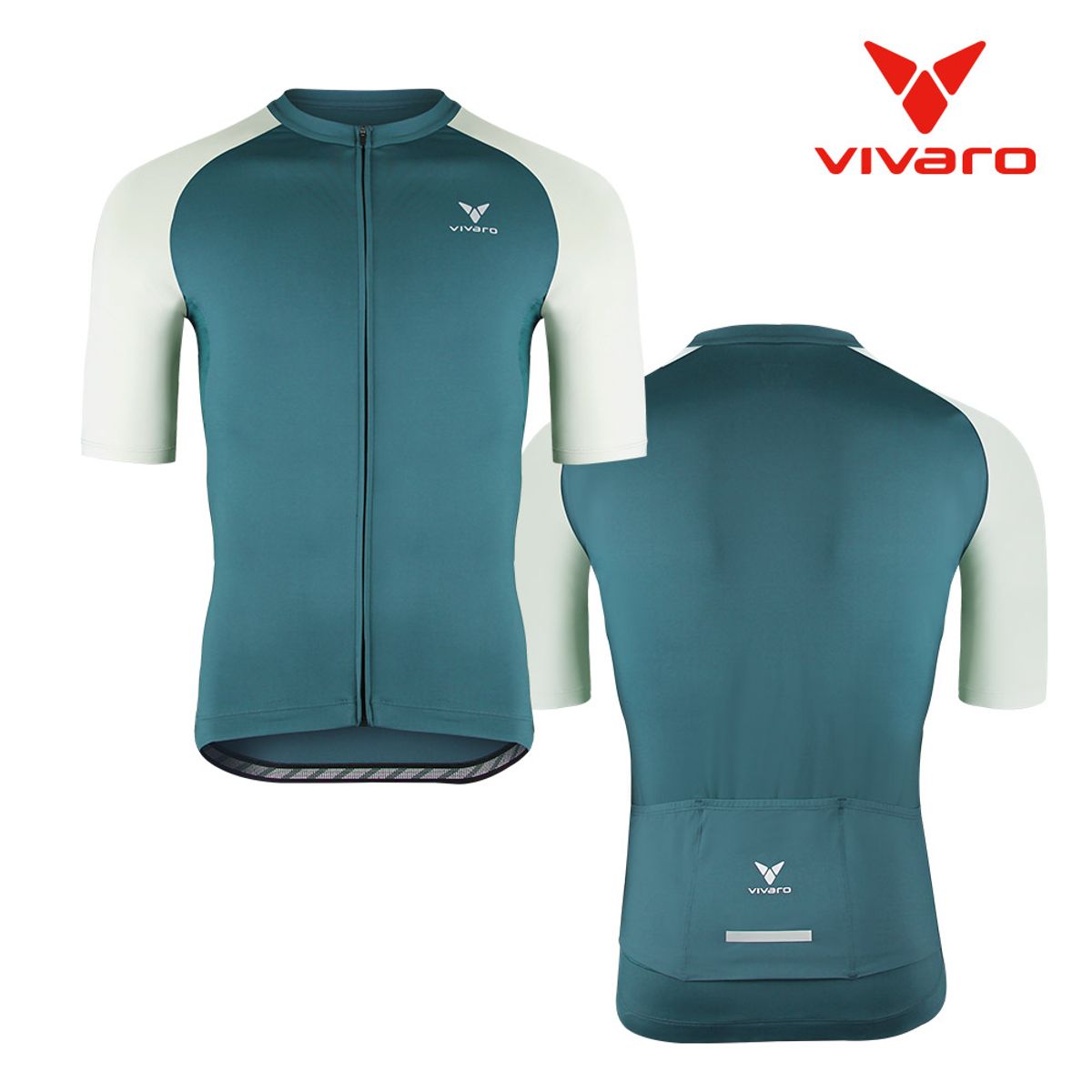 비바로(VIVARO) 자전거 반팔 져지 딥그린